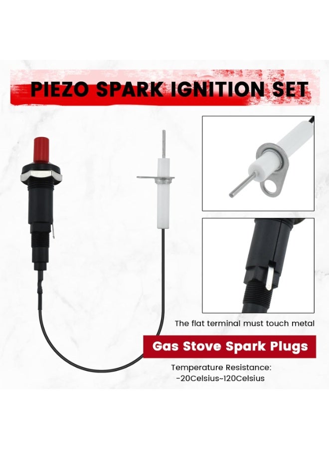 Piezo Ignition Kit with Propane Push Button with Ceramic Threaded Electrode for Gas Fireplace Oven Heating Kitchen  (Pack of 1) - Image 4
